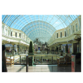 LF steel glass dome roof skylight structure construction for shopping mall